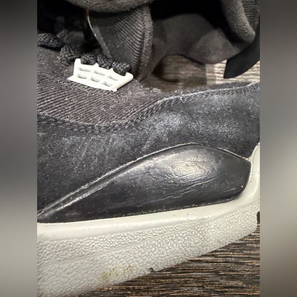 Air Jordan 4 Retro "BLACK CANVAS" Men's Basketball shoes size 11 - Picture 3 of 10